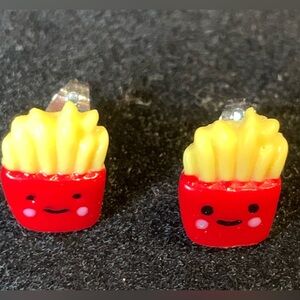 Cute French Fries Stud Earrings make from Resin
